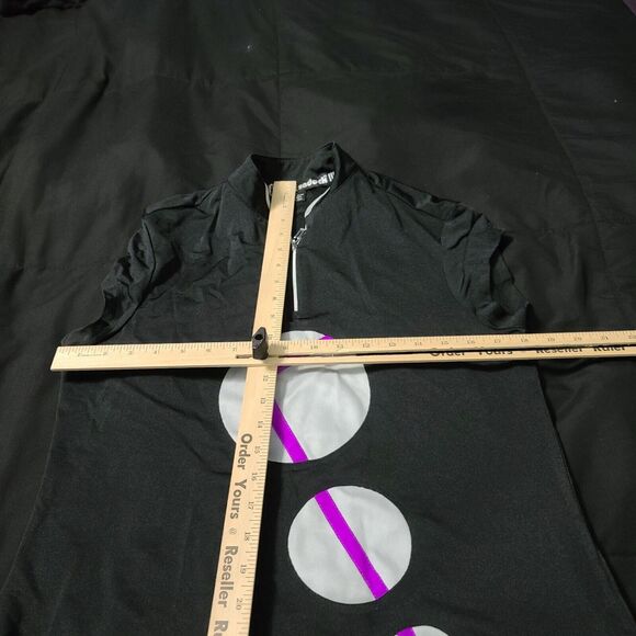 Jamie Sadock Womens Top Multicolor Size Medium Polyester Blend 1/4 Zip Pullover - Picture 3 of 12